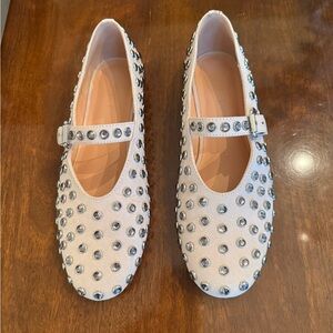 LOFT Ballet Flats with Silver Studs